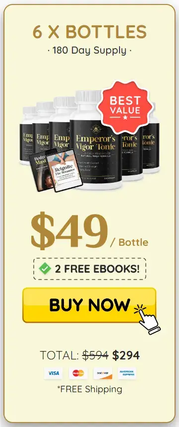 emperor's vigor tonic 6 bottles